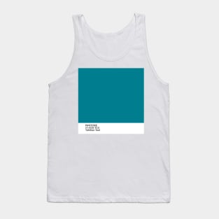 pantone 17-4725 TCX Tahitian Teal Tank Top